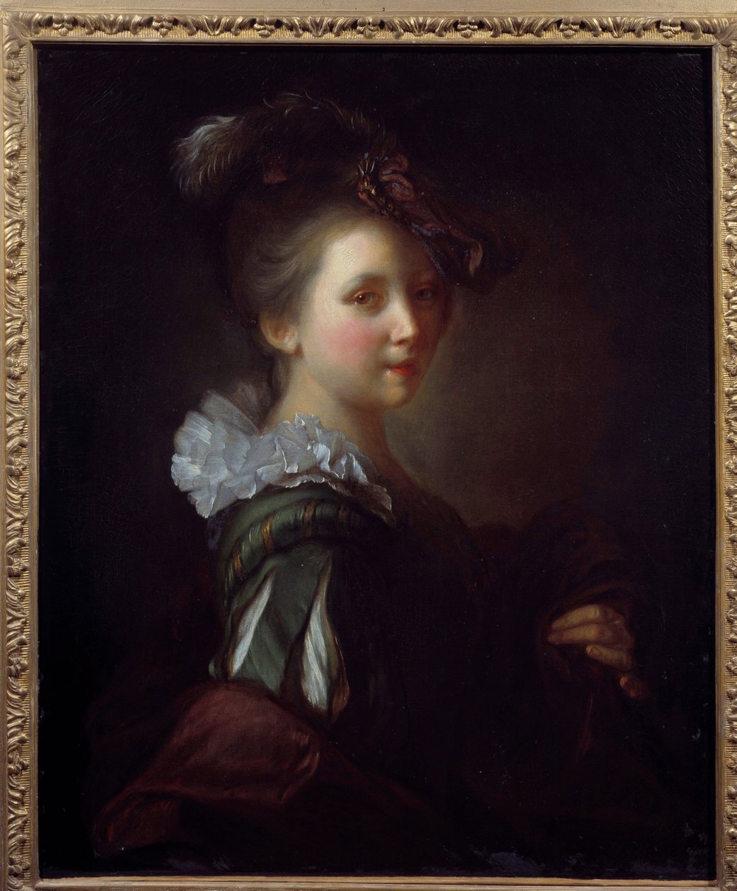 Portrét ženy Malba Jean Alexis Grimou (1680-1740) 18. století Toulouse, Musee des Augustins od Jean Alexis Grimou
