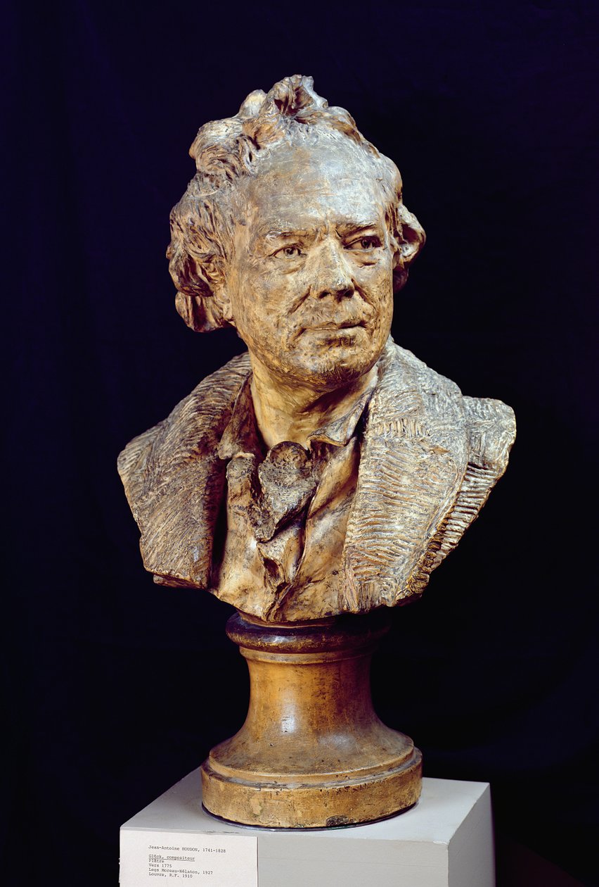 Busta Christopha Wilibalda von Glucka (1714-87) kolem roku 1775 (sádra) od Jean Antoine Houdon