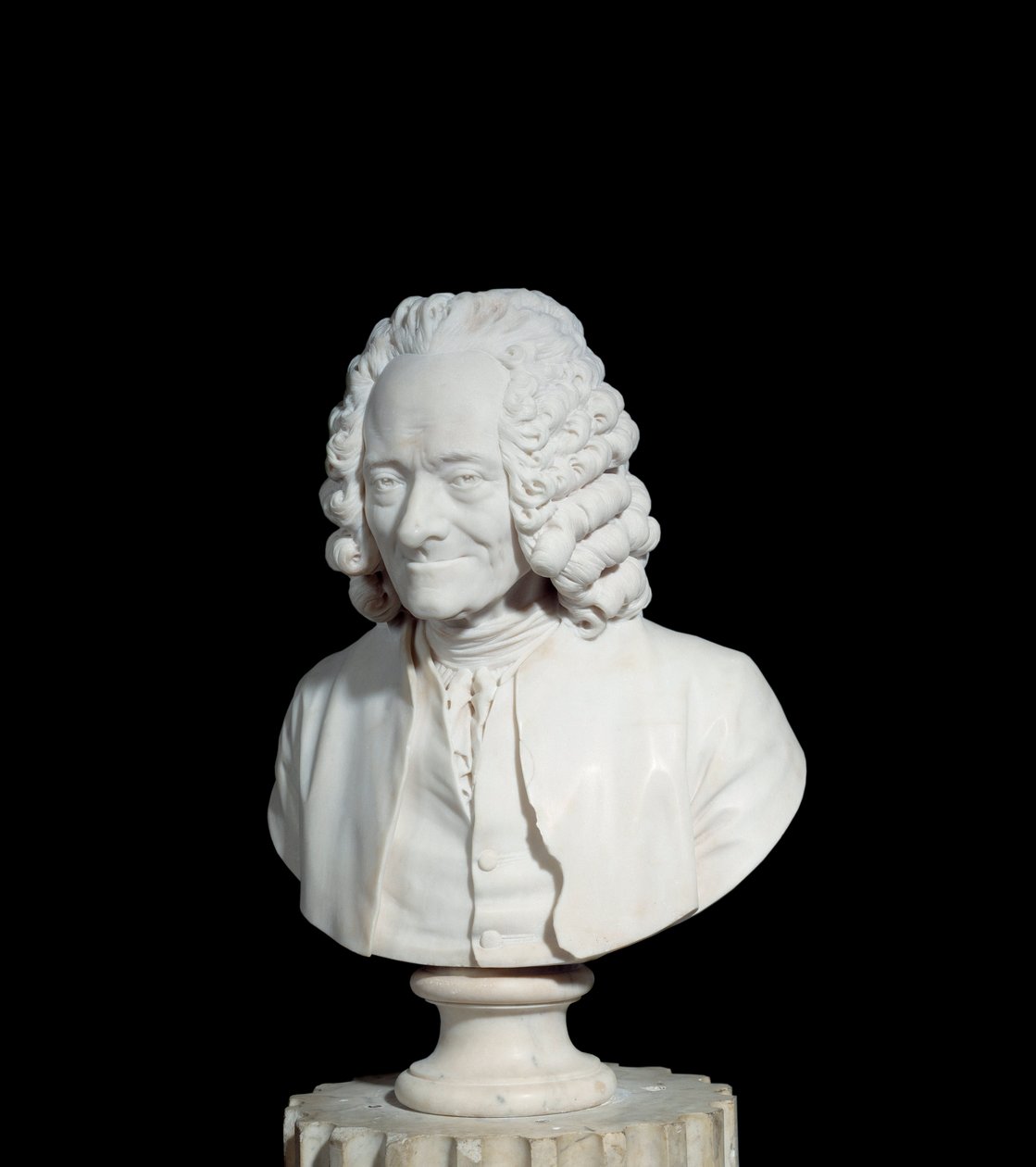Busta Francois Marie Arouet od Voltaire dit Voltaire (1694-1778) Mramorová socha od Jean Antoine Houdon (1741-1828) 1778 Paříž, Muzeum Louvre od Jean Antoine Houdon