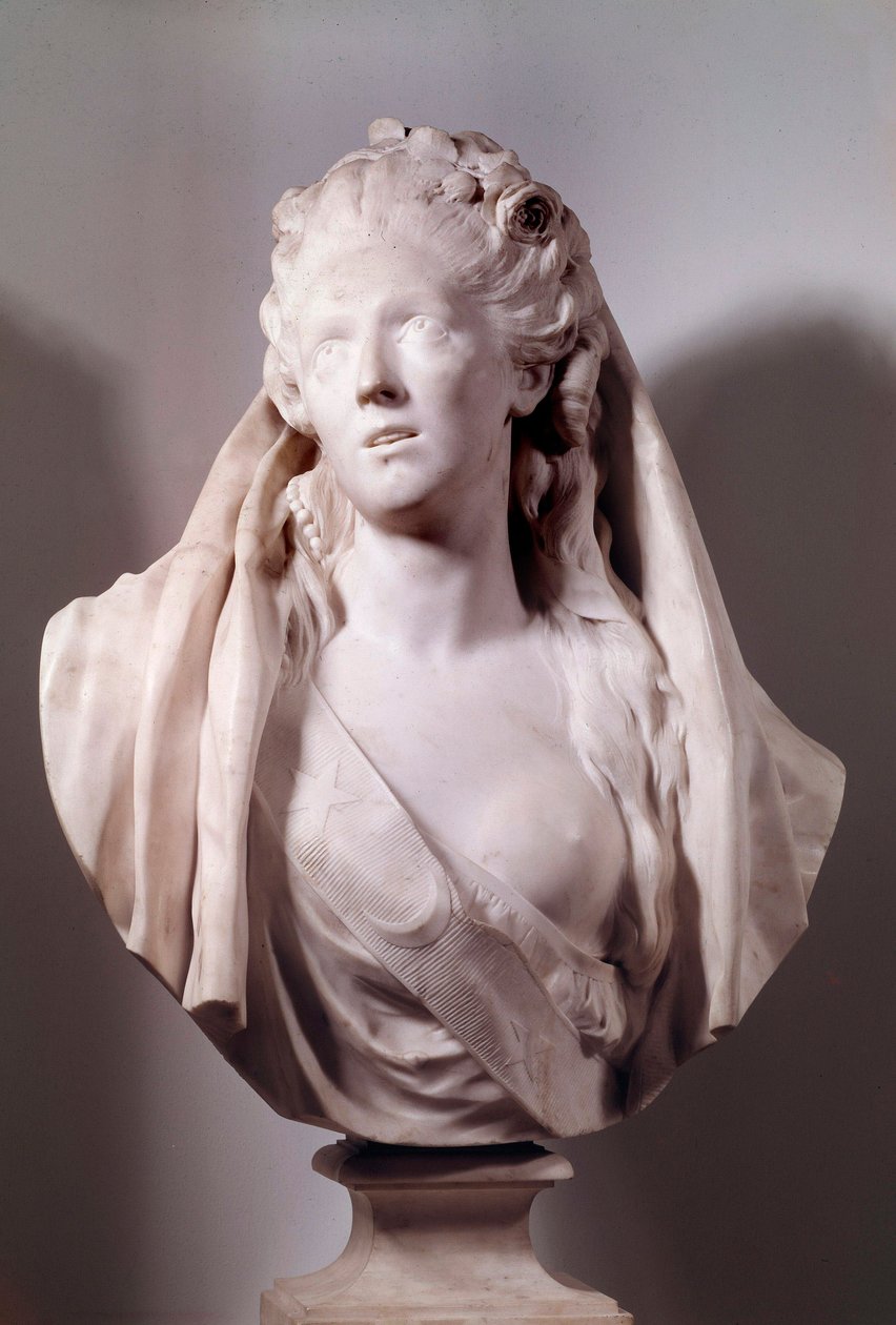 Busta Sophie Arnould (1740-1802) zpěvačka zastoupená v roli Iphigenie Sculpture Jean Antoine Houdon (1741-1828) 1775 Paříž, Musee du Louvre od Jean Antoine Houdon