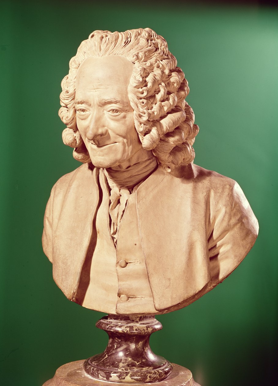 Busta Voltaira (1694-1778) od Jean Antoine Houdon