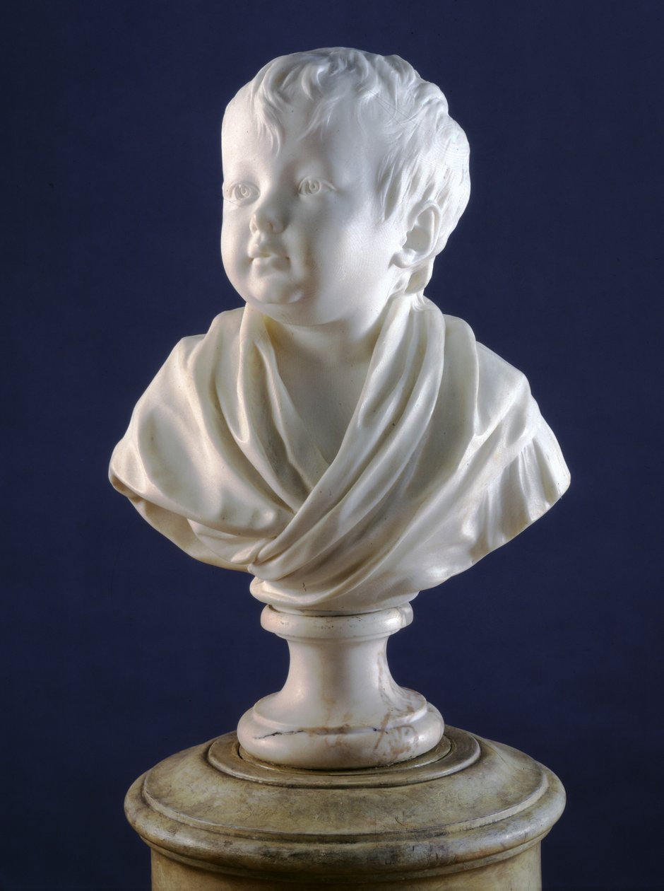 Claudine Houdon, kolem roku 1791 (mramor) od Jean Antoine Houdon