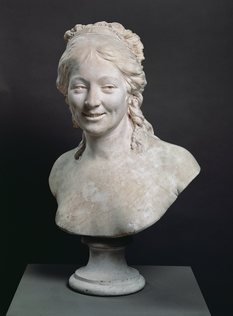 Portrétní busta Madame Houdon, manželky umělce, 1786 (sádra) od Jean Antoine Houdon