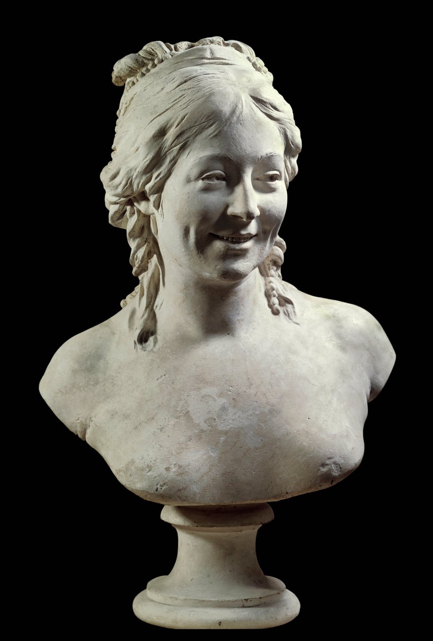 Portrét Madame Houdon (rozená Marie Ange Cecile Langlois) (1765-1823) Socha Jean Antoine Houdon (1741-1828) Paříž 18. století, Muzeum Louvre od Jean Antoine Houdon
