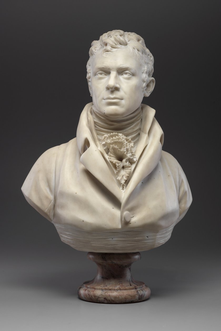 Robert Fulton, c.1804 (mramor) (viz také 140329 & 345579) od Jean Antoine Houdon