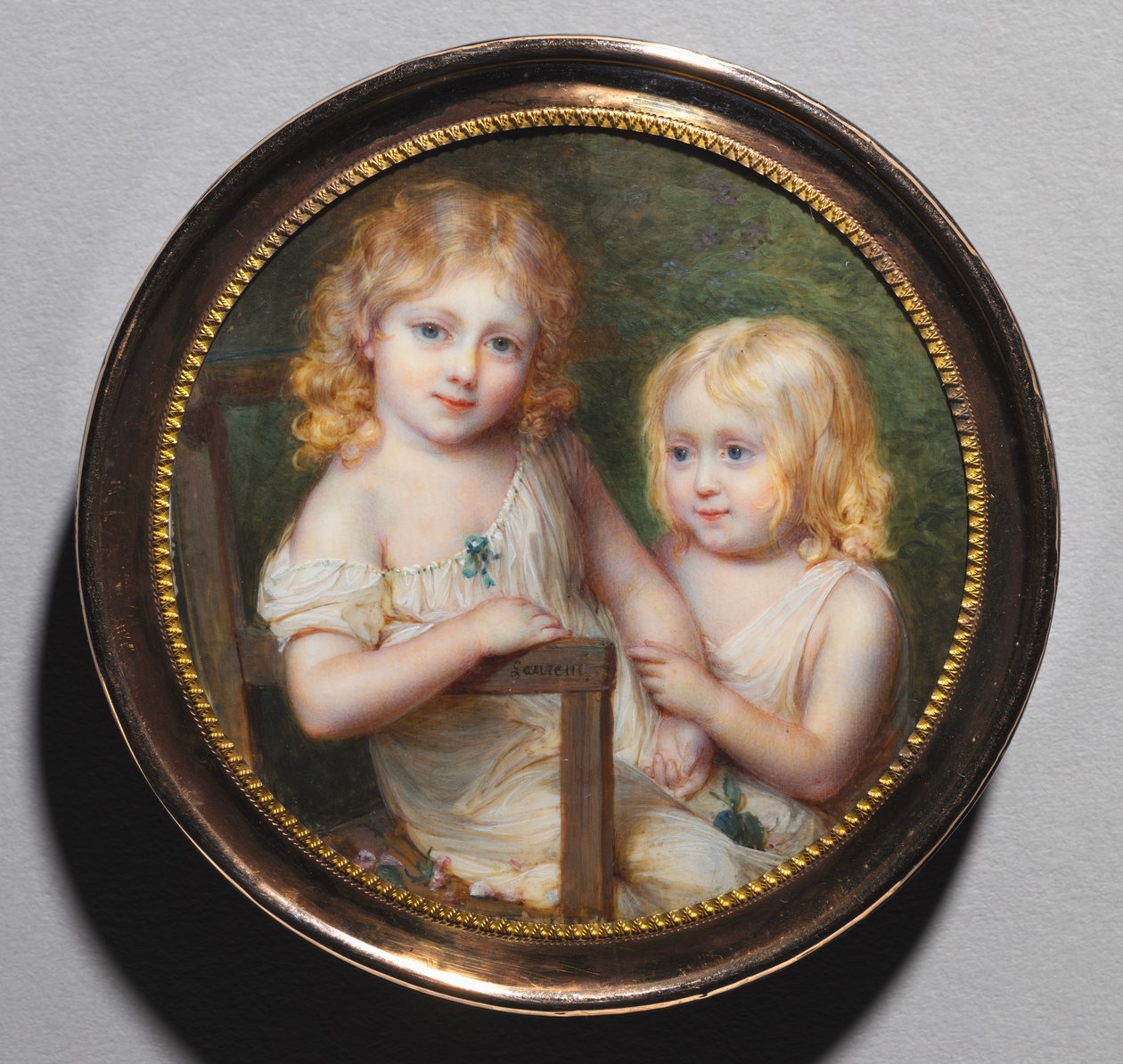 Portrét dětí umělců Emmy a Pavla, c. 1795. od Jean Antoine Laurent