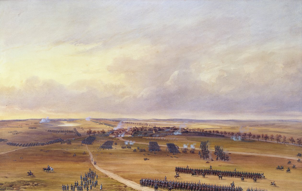 Bitva u Champaubertu, 10. února 1814, 1849 (wc na papíře) od Jean Antoine Simeon Fort