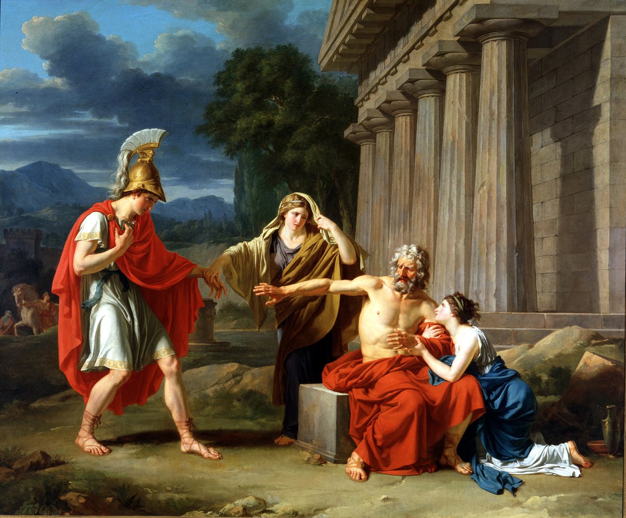 Oidipus v Kolonu od Jean Antoine Théodore Giroust
