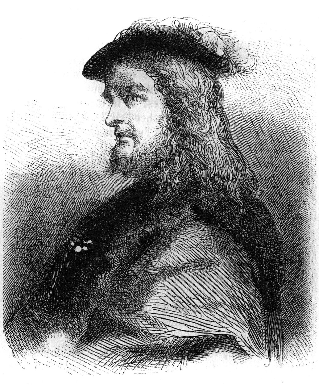 Portrét Gustava I Wasa (Gustav Vasa od Jean Antoine Valentin Foulquier
