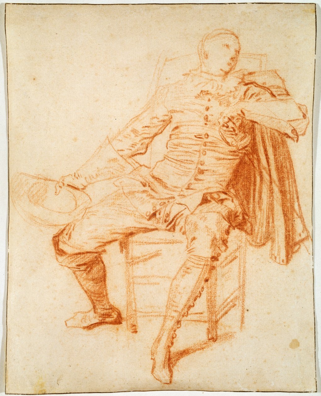 Herec Comédie Italienne Crispin, počátek 20. století od Jean Antoine Watteau