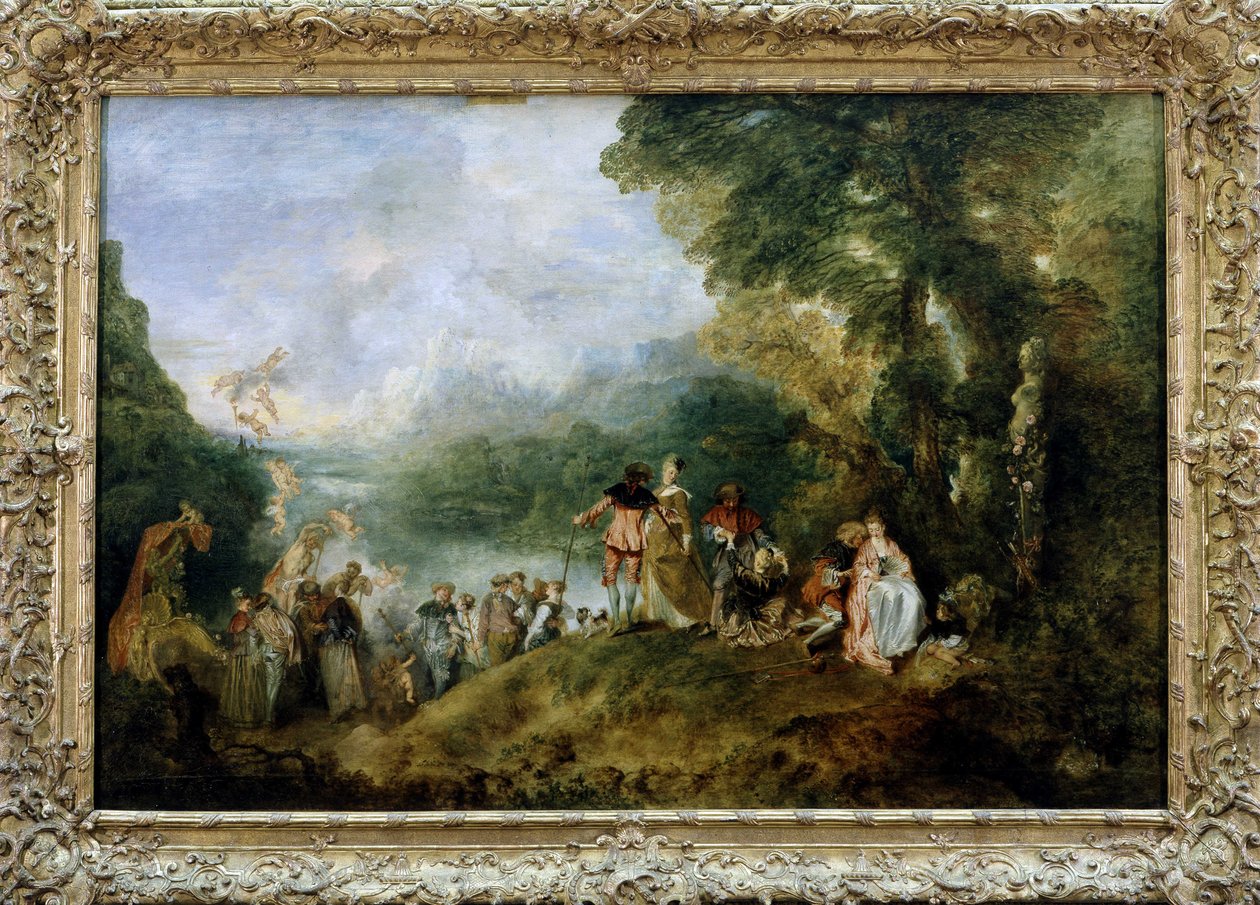 Nalodění na Kytheru aneb Pouť na ostrov Kythera od Antoina Watteaua od Jean Antoine Watteau