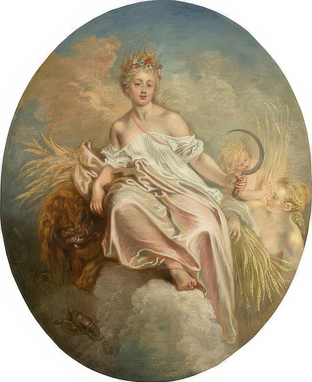 Ceres (léto). C. 1717/18 od Jean Antoine Watteau