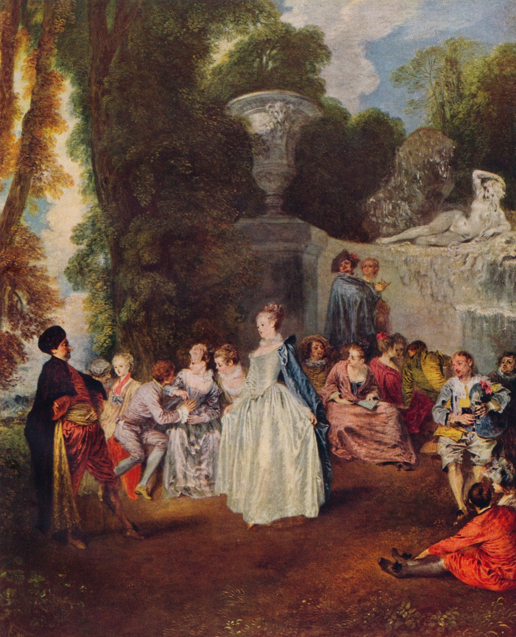 Fetes Venitiennes, c1718, 1938 od Jean Antoine Watteau