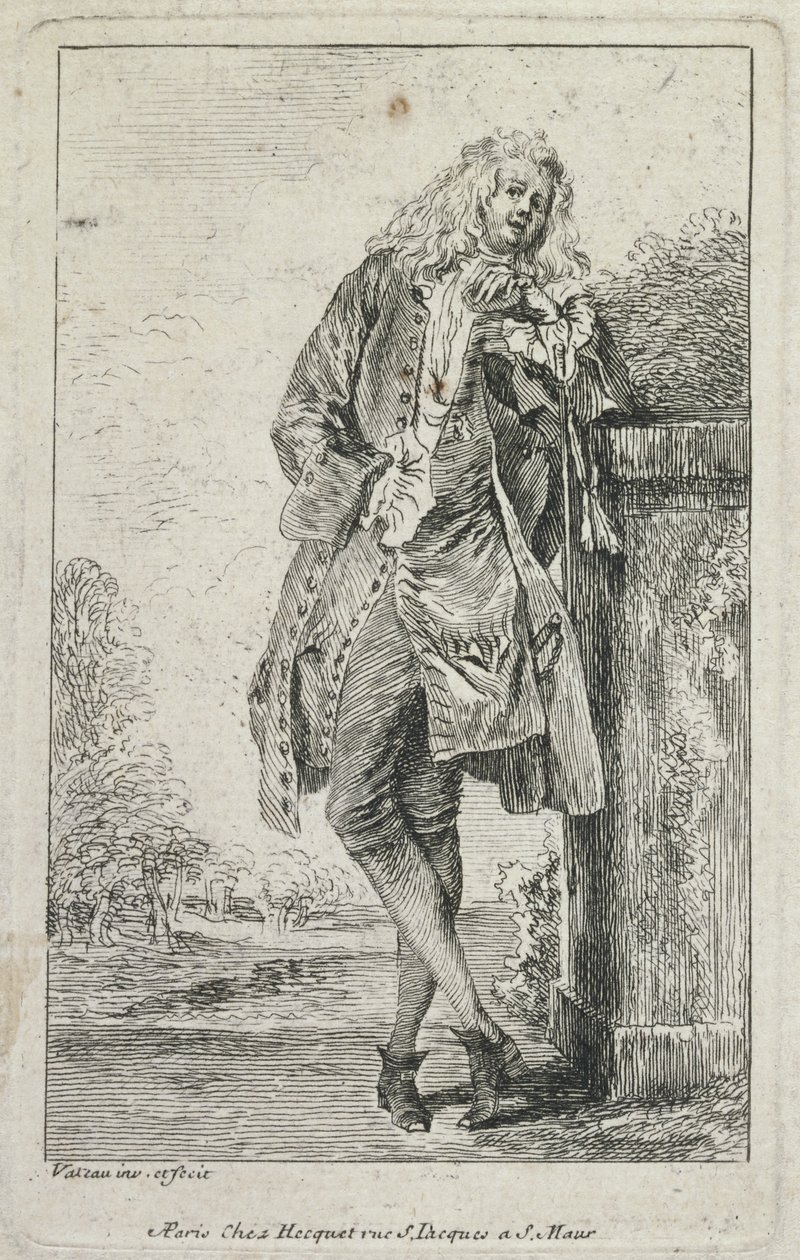 Módní postavy: Acconde Standing Man od Jean Antoine Watteau