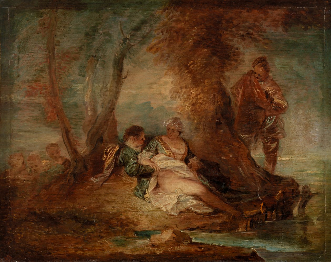 Figury v krajině od Jean Antoine Watteau