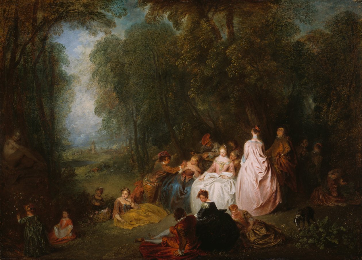 Pastorační shromáždění od Jean Antoine Watteau