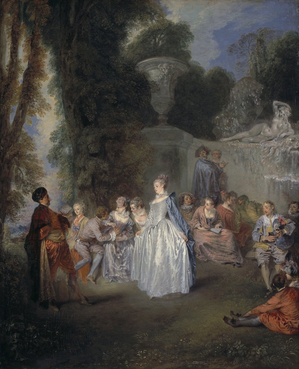 Benátské festivaly od Jean Antoine Watteau