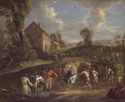 Pěchota na březen od Jean Antoine Watteau