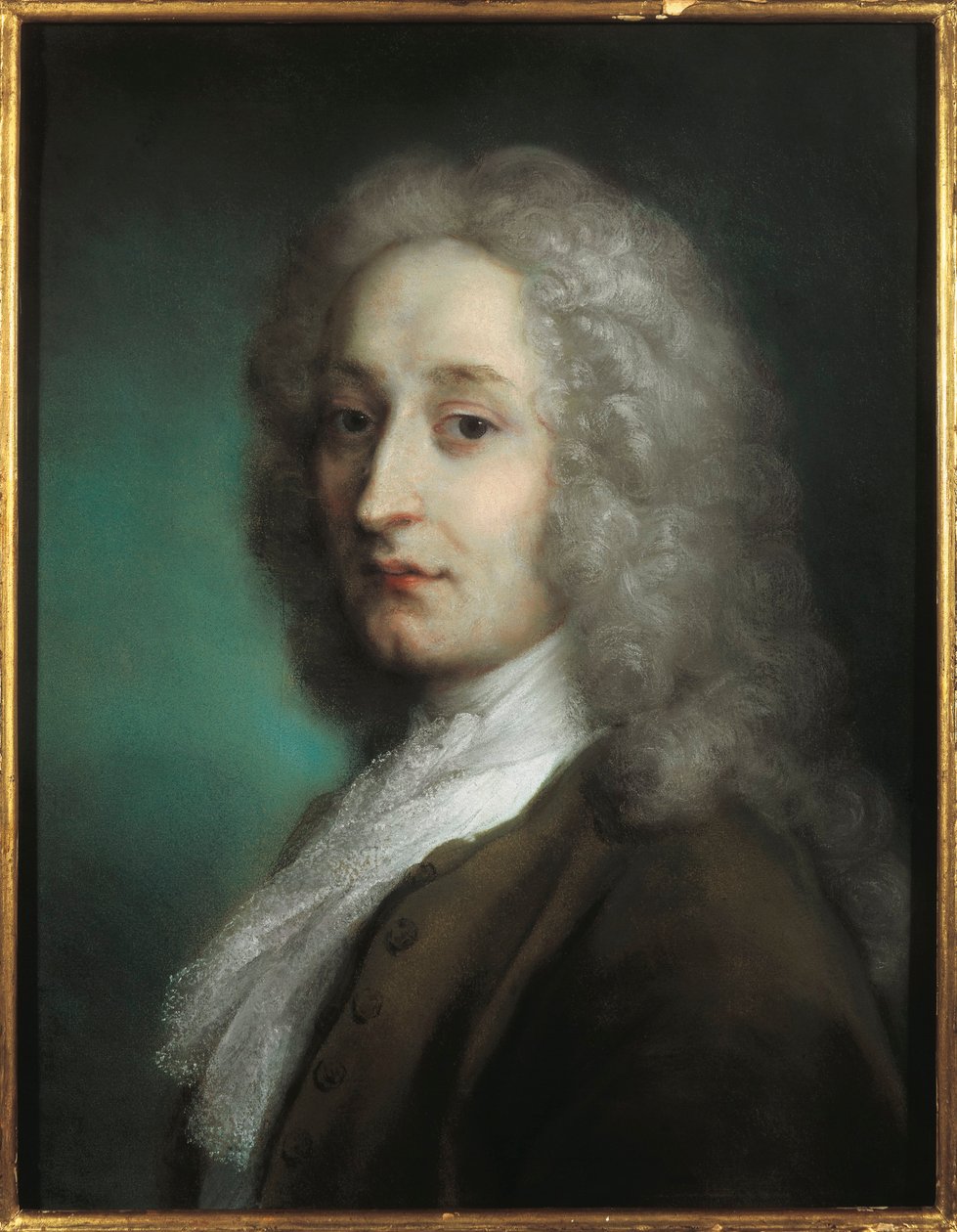 Itálie, Treviso, Portrét Jean-Antoine Watteau od Jean Antoine Watteau