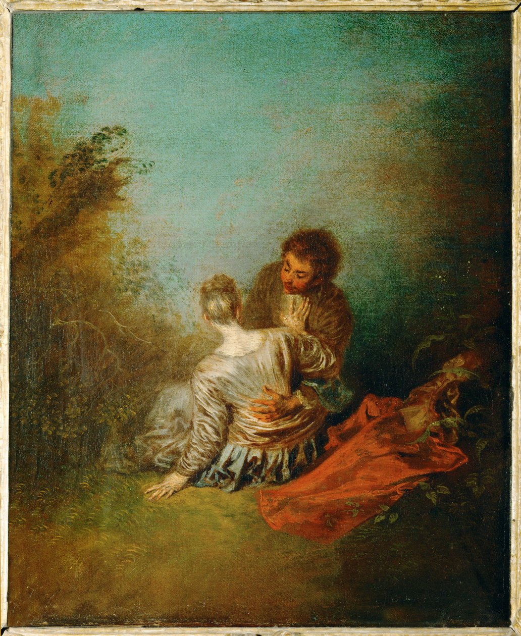 Le Faux Pas ... od Jean Antoine Watteau
