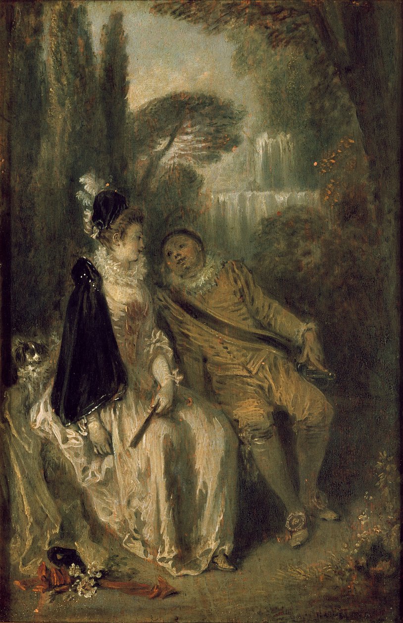 Milostivý zbytek, c1713 od Jean Antoine Watteau