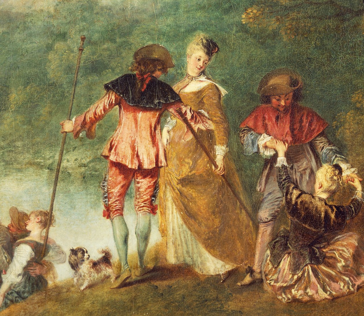 Pouť na ostrov Cythera, známá jako Embarkation for Cythera (Cythere) od Jean Antoine Watteau