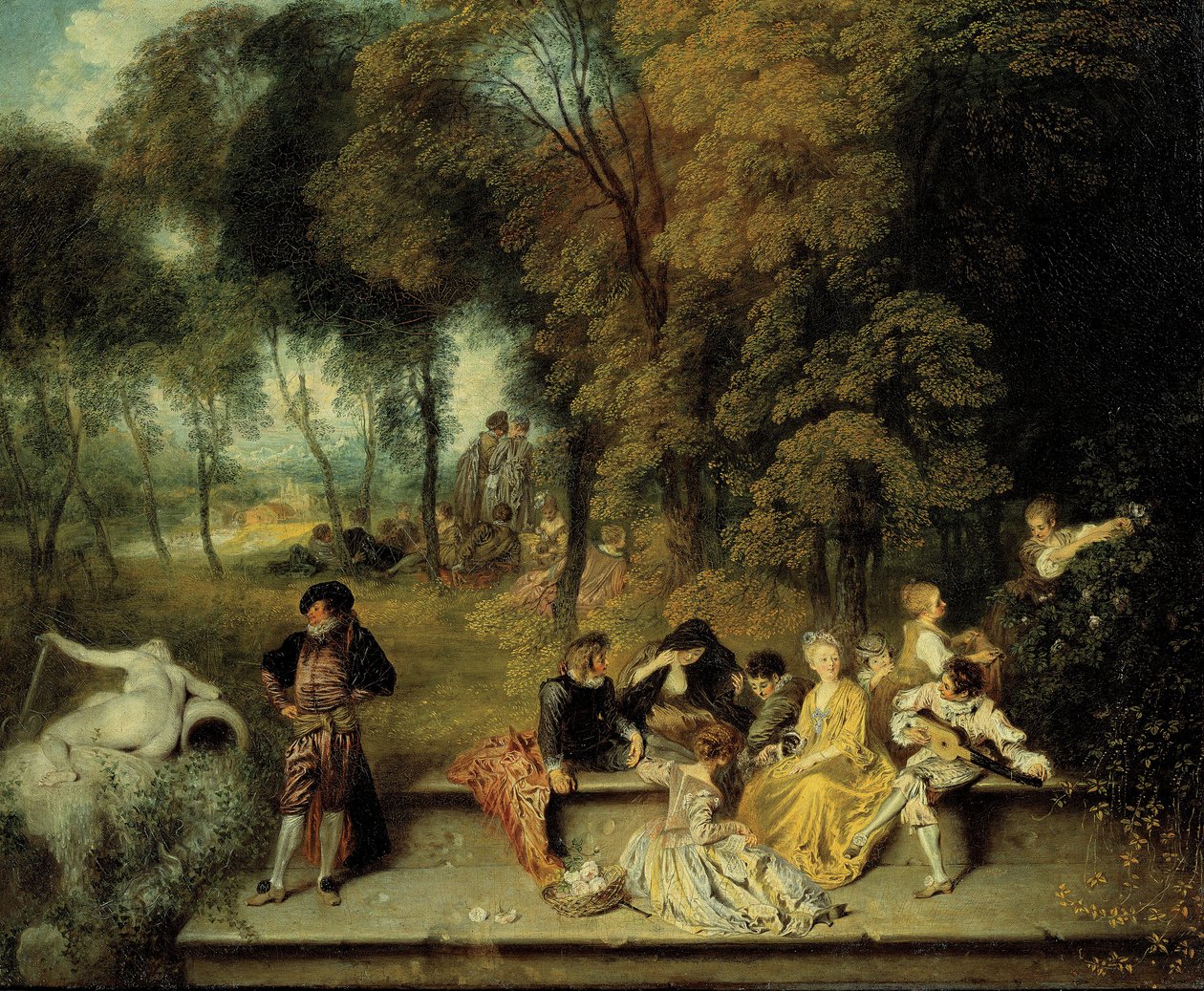 Pleasures of Love, ca. 1718-1719 od Jean Antoine Watteau