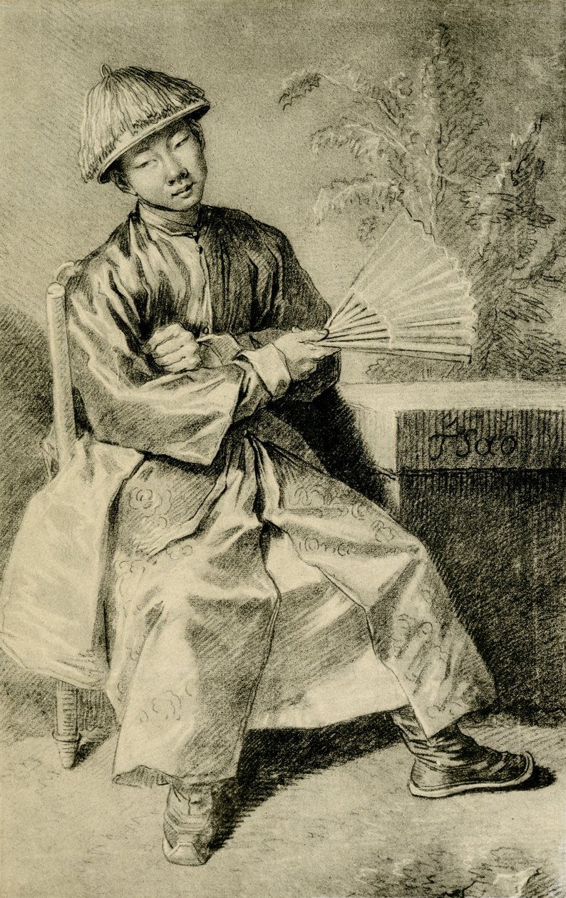 Portrét čínského TSao od Jean Antoine Watteau