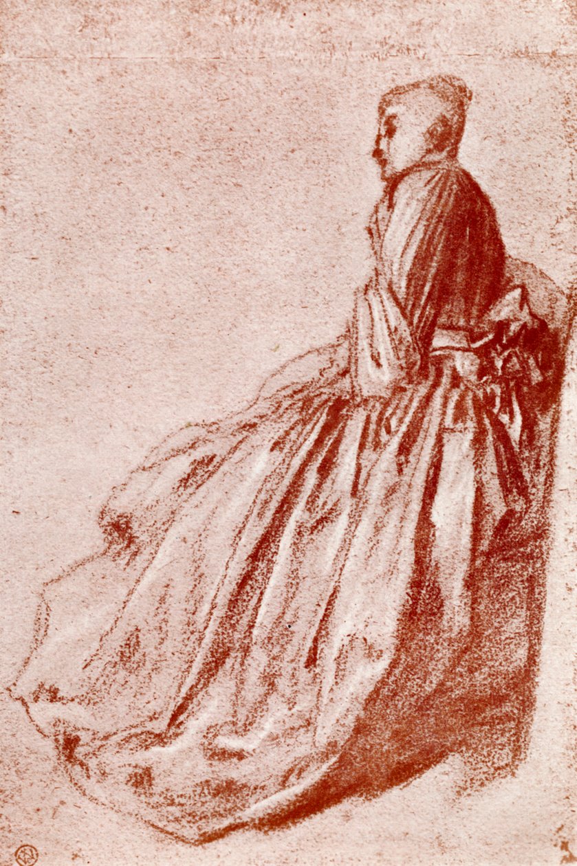 Studie mladé ženy, 1913 od Jean Antoine Watteau