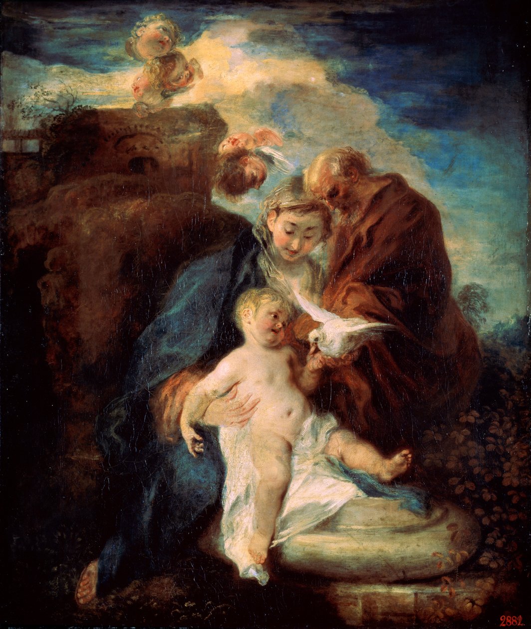 Svatá rodina odpočívá na útěku do Egypta, 1719. od Jean Antoine Watteau
