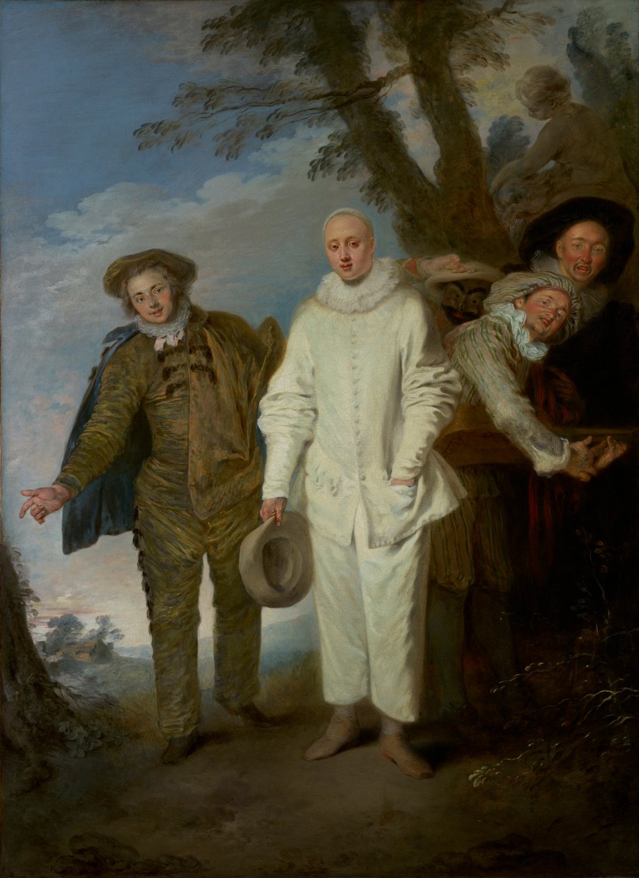 Italští komedianti, c.1720 od Jean Antoine Watteau