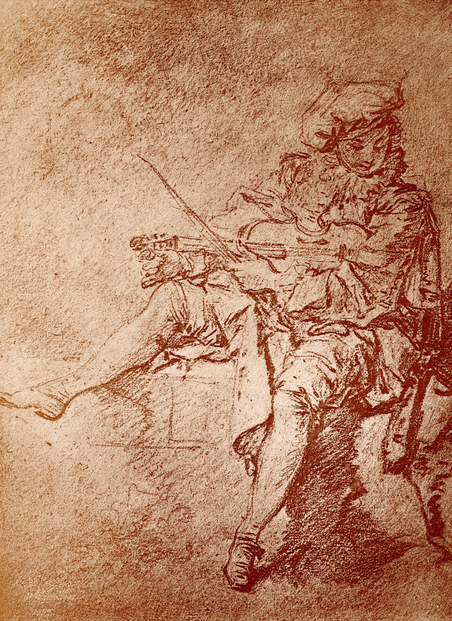 Houslista od Jean Antoine Watteau
