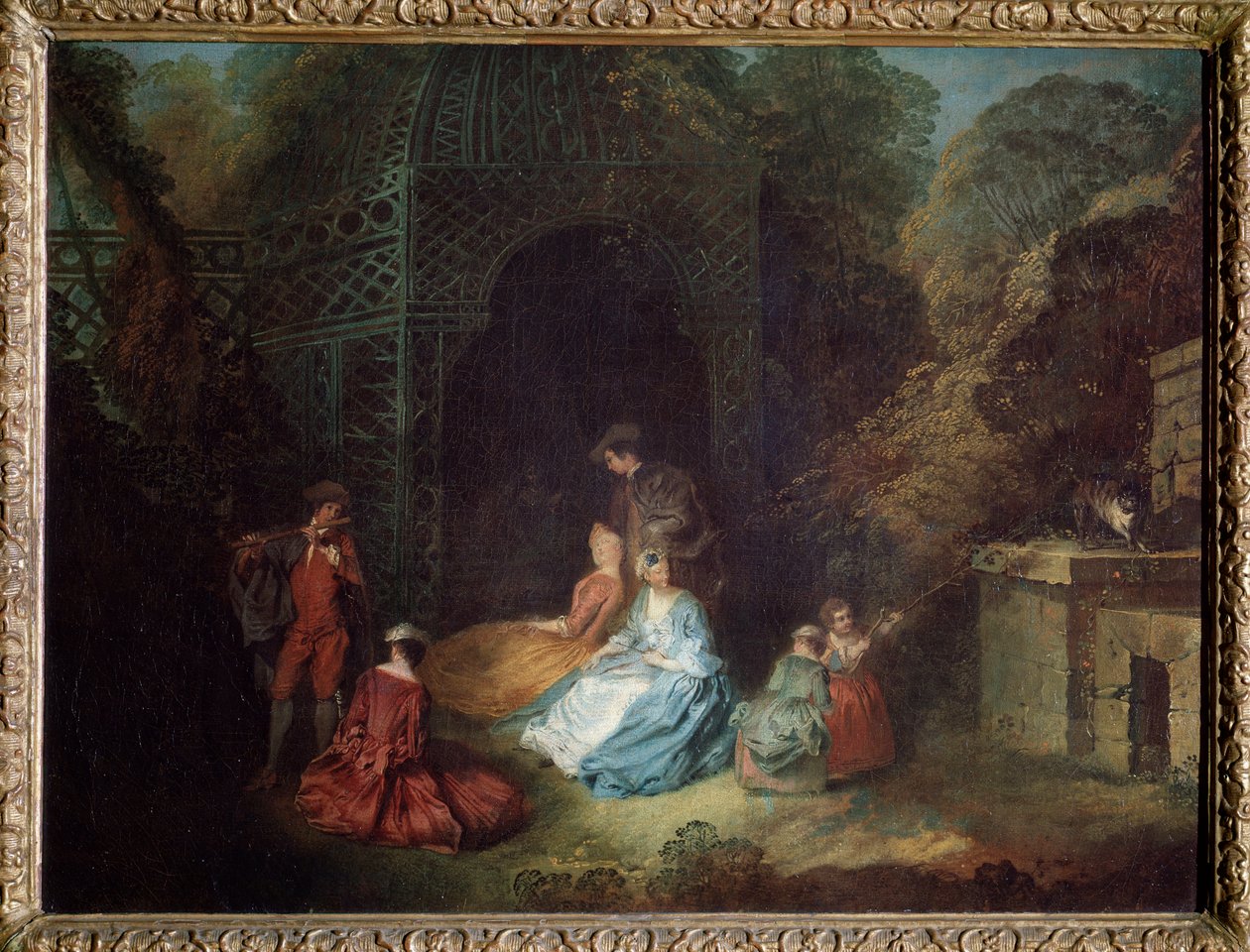 Hráč na flétnu (malba od Jean Antoine Watteau