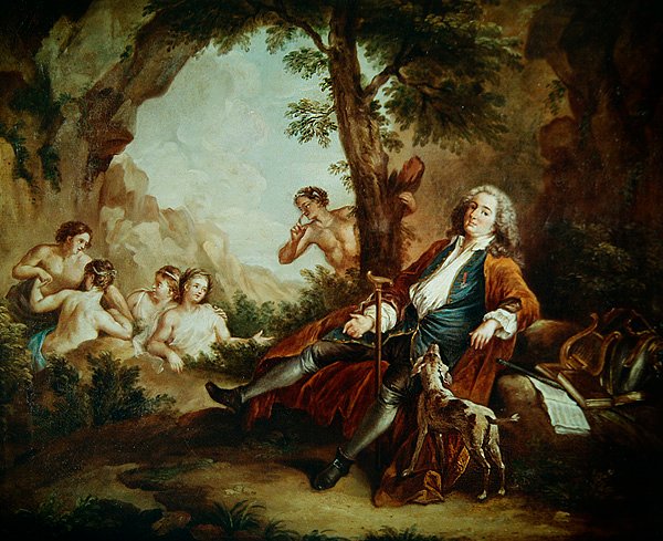 Portrét Antoine de la Roque od Jean Antoine Watteau