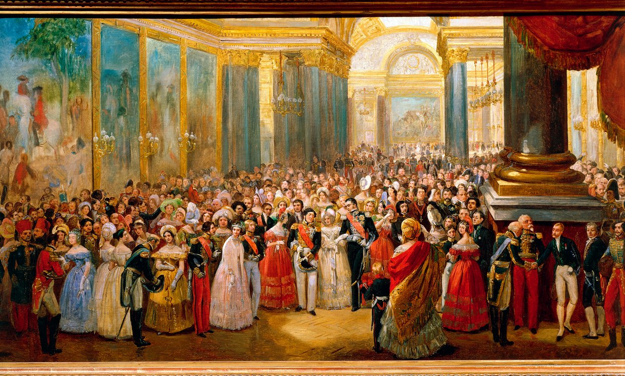 Slavnostní otevření Galerie bitev od Jean Auguste Bard