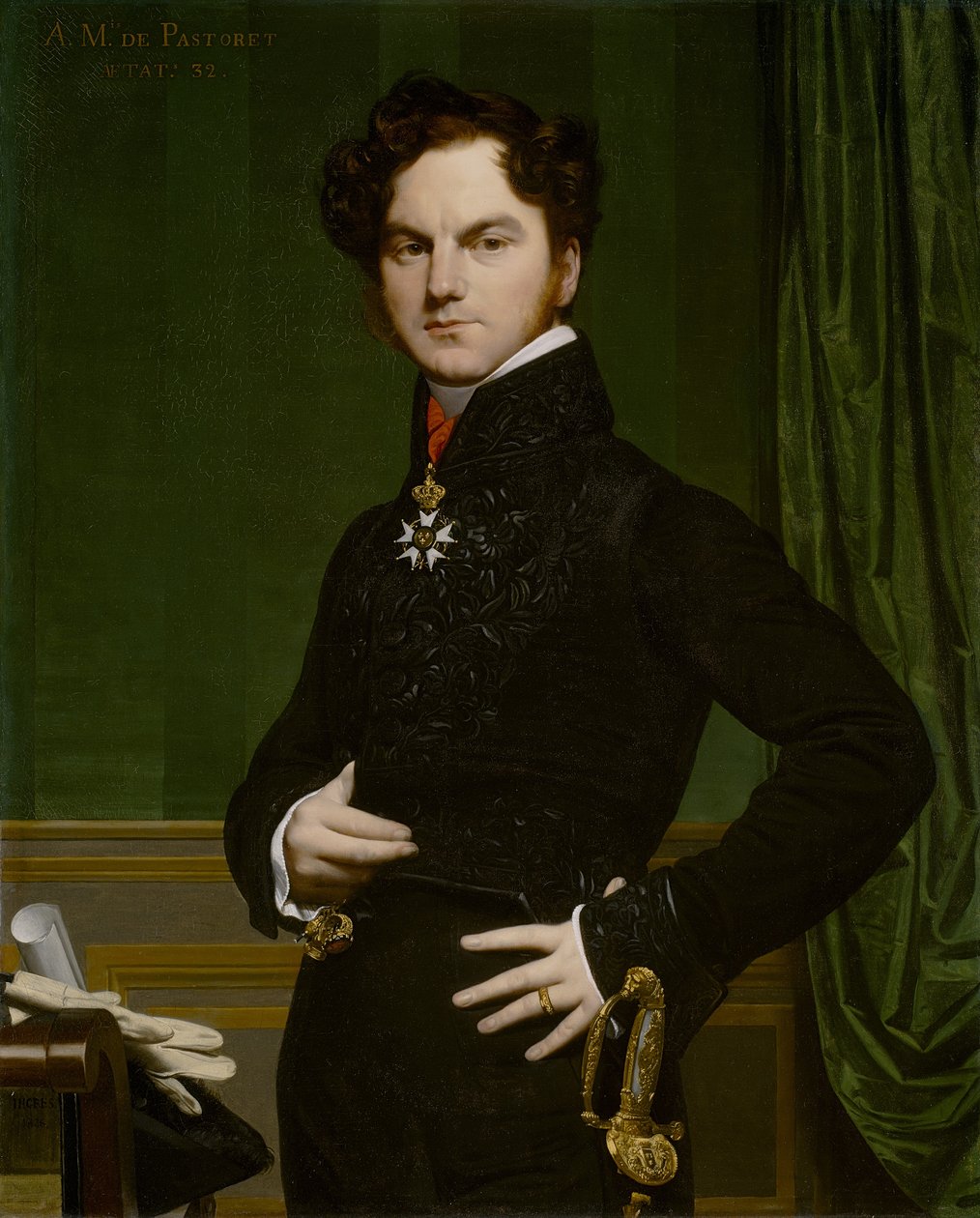 Amédée-David, hrabě de Pastoret, 1823-26 od Jean Auguste Dominique Ingres