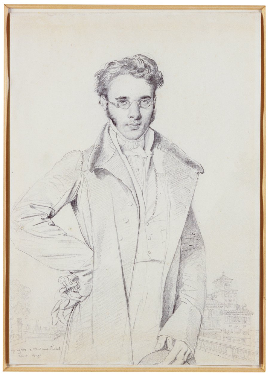 André-Benoît Barreau, známý jako Taurel, 1819 od Jean Auguste Dominique Ingres