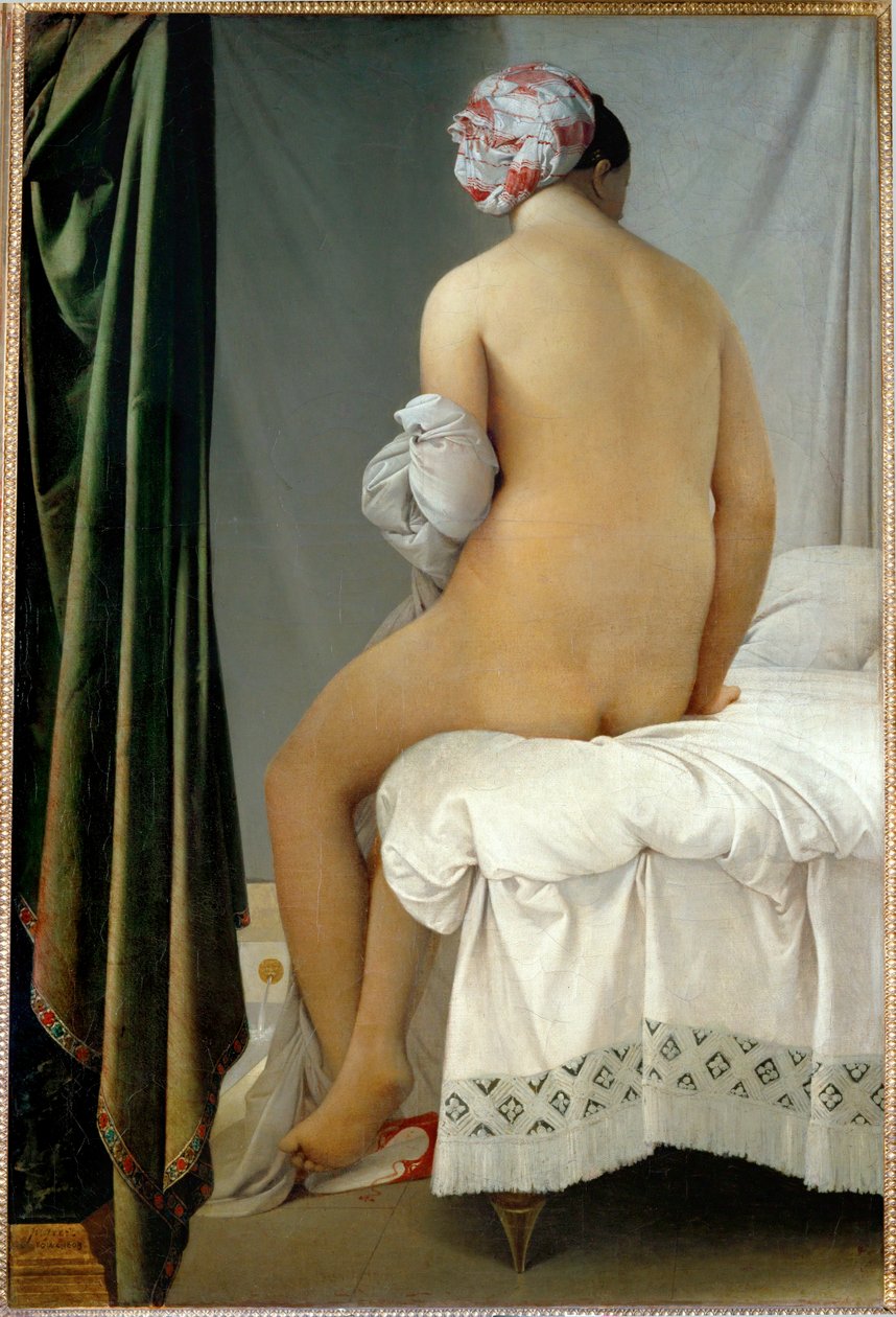Koupající se žena ... od Jean Auguste Dominique Ingres