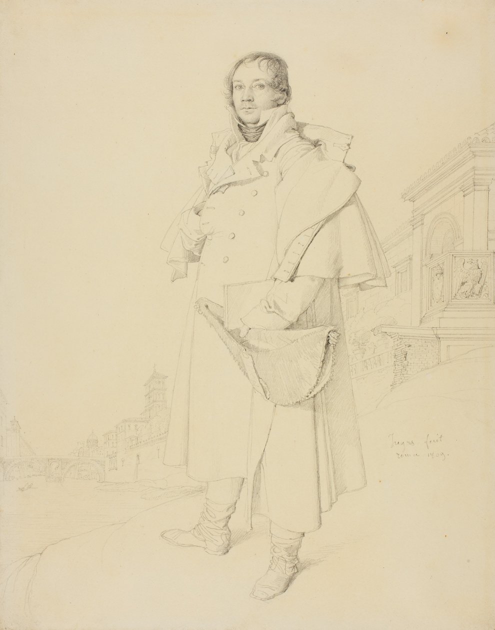 Charles François Mallet, stavební inženýr, 1809 od Jean Auguste Dominique Ingres