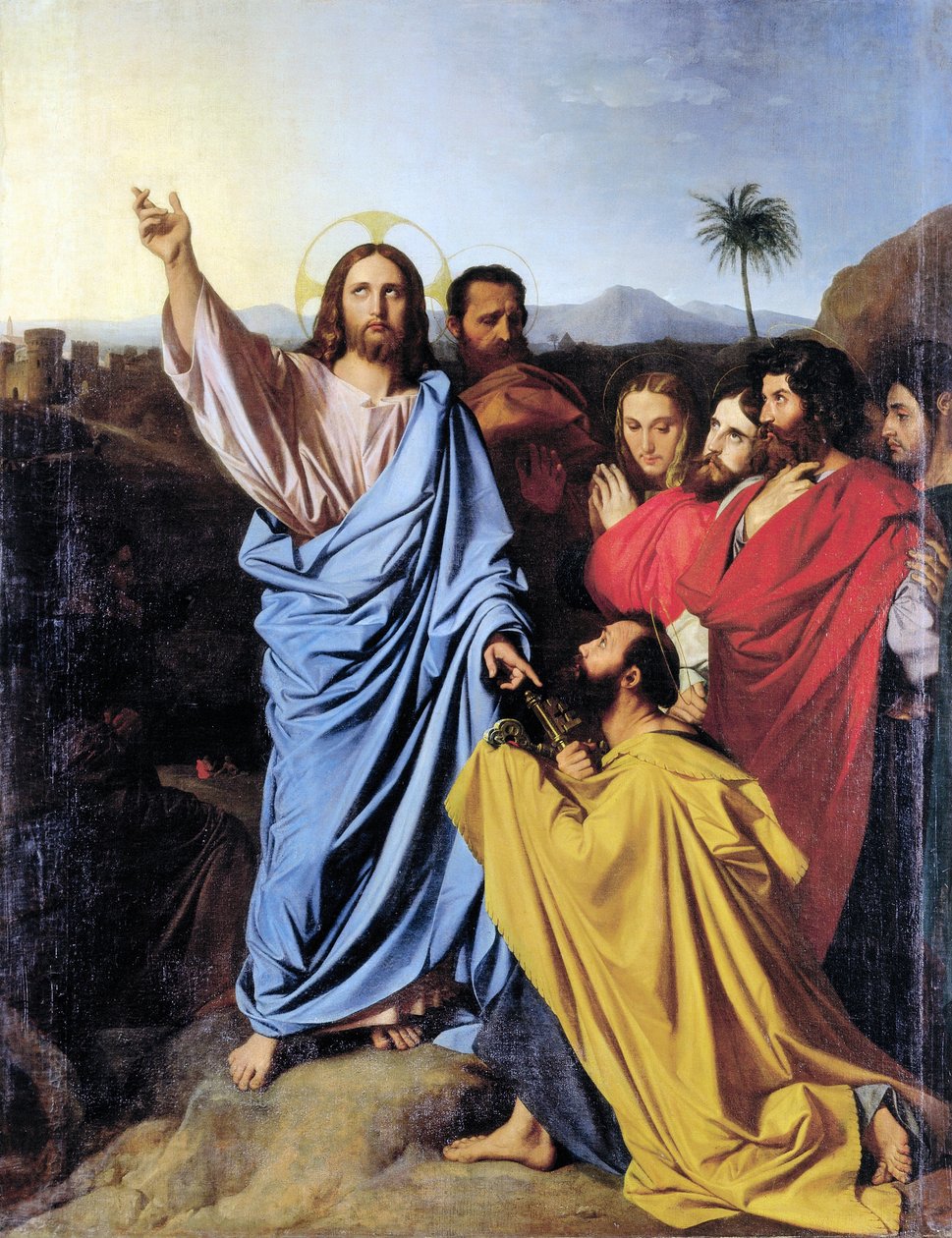 Doručení klíčů Svatému Petrovi, Jean Auguste Dominique Ingres od Jean Auguste Dominique Ingres