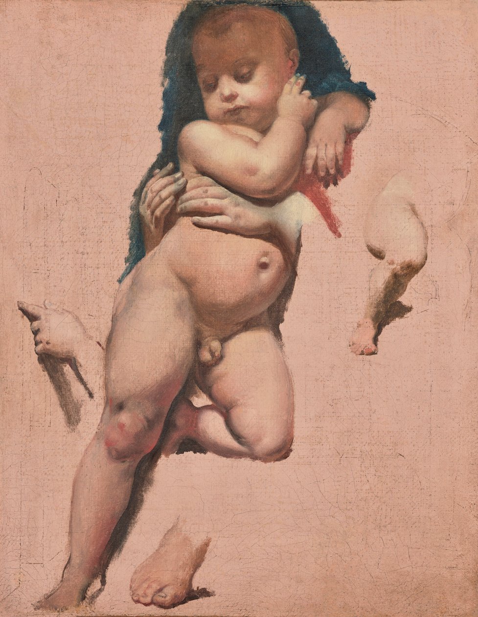 Studie k obrazu Dítě Krista ze slibu Ludvíka XIII. v katedrále v Montaubanu od Jean Auguste Dominique Ingres