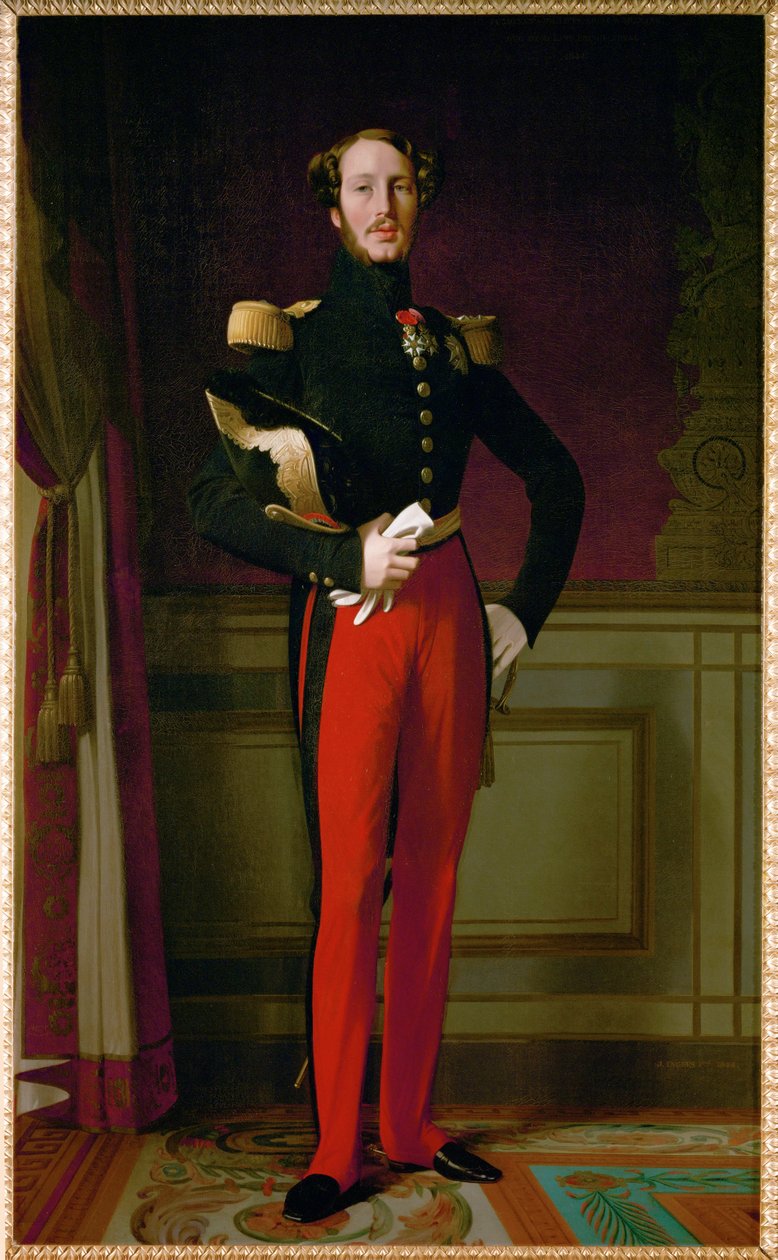 Ferdinand Filip, vévoda orleánský, syn francouzského krále Ludvíka Filipa (olej na plátně) od Jean Auguste Dominique Ingres