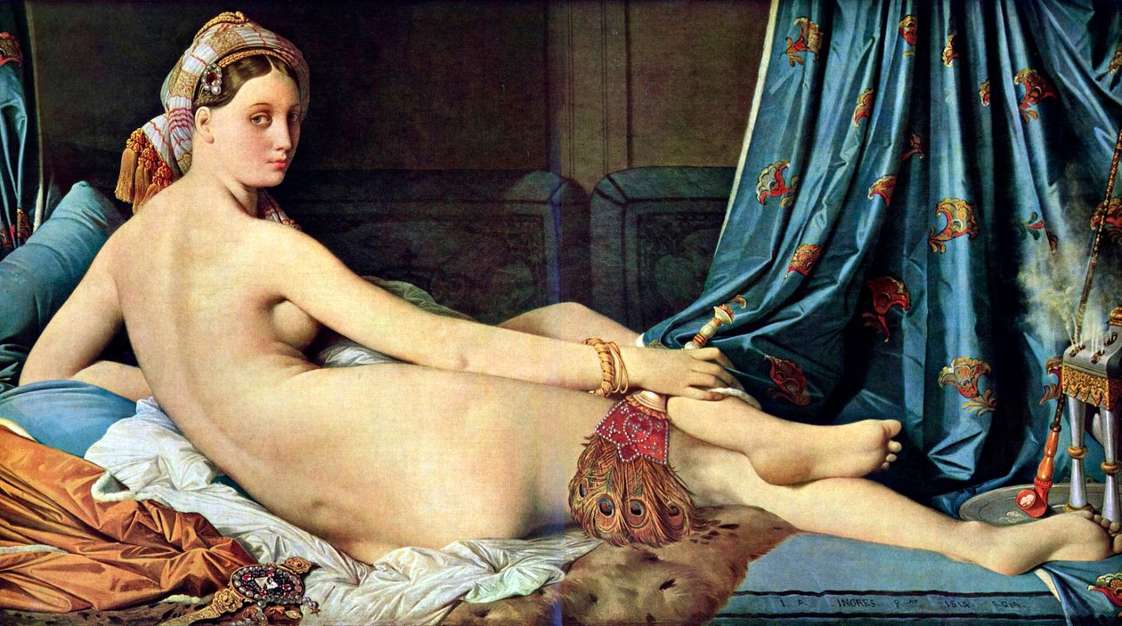 Francouzsky: La grande odalisque Grande Odalisque od Jean Auguste Dominique Ingres