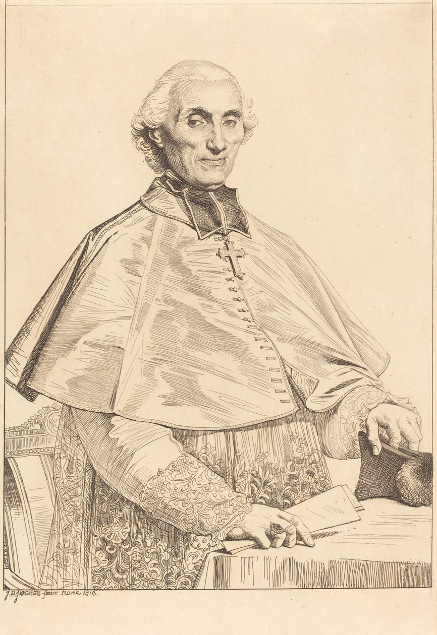 Gabriel Cortois de Pressigny od Jean Auguste Dominique Ingres