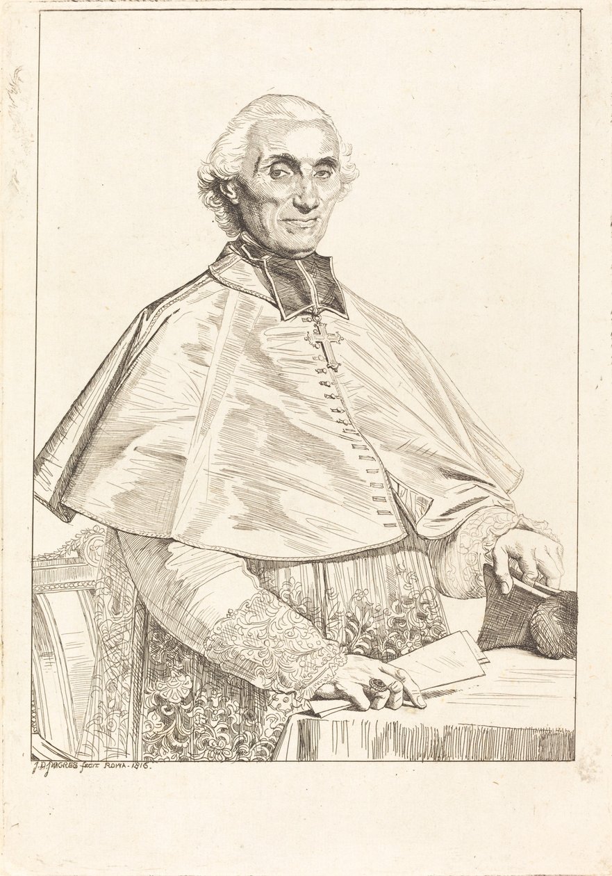 Gabriel Cortois de Pressigny od Jean Auguste Dominique Ingres