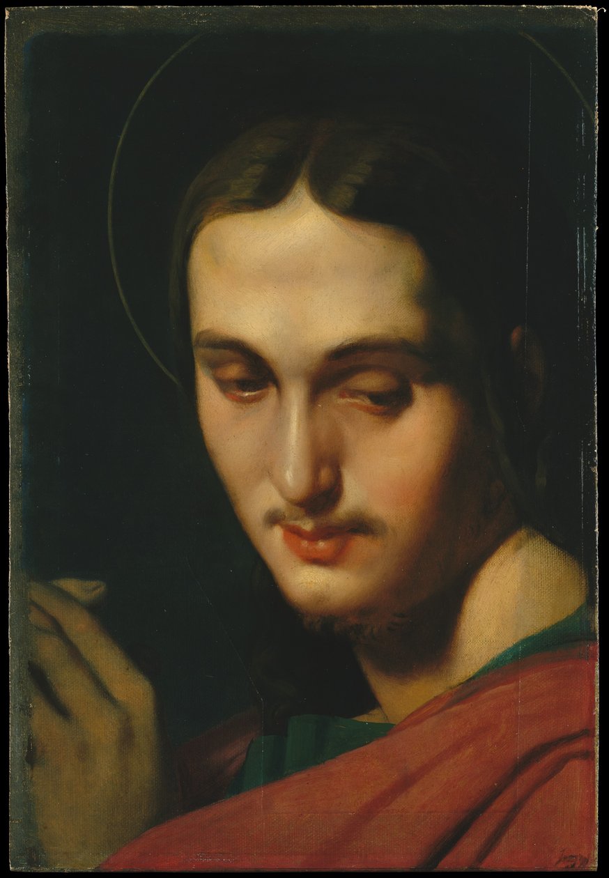 Hlava svatého Jana Evangelisty od Jean Auguste Dominique Ingres