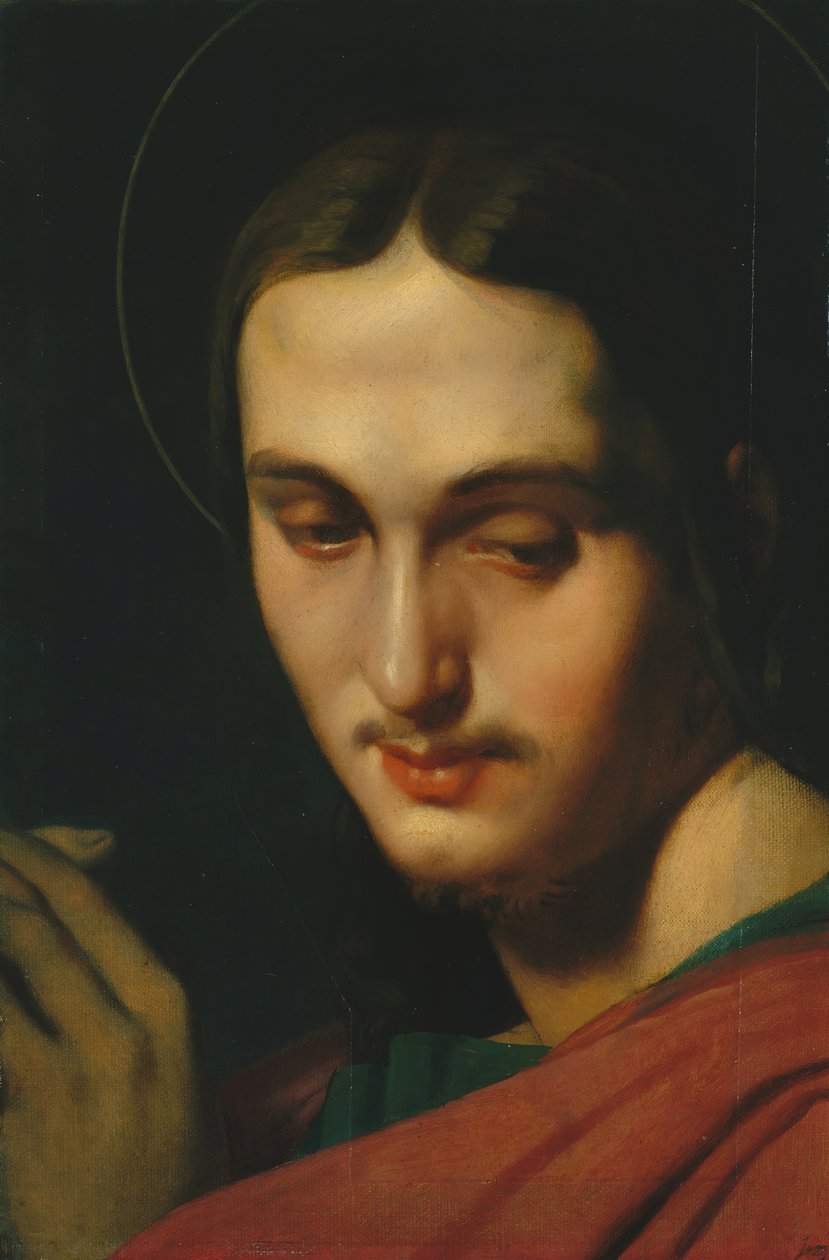 Hlava svatého Jana Evangelisty. od Jean Auguste Dominique Ingres