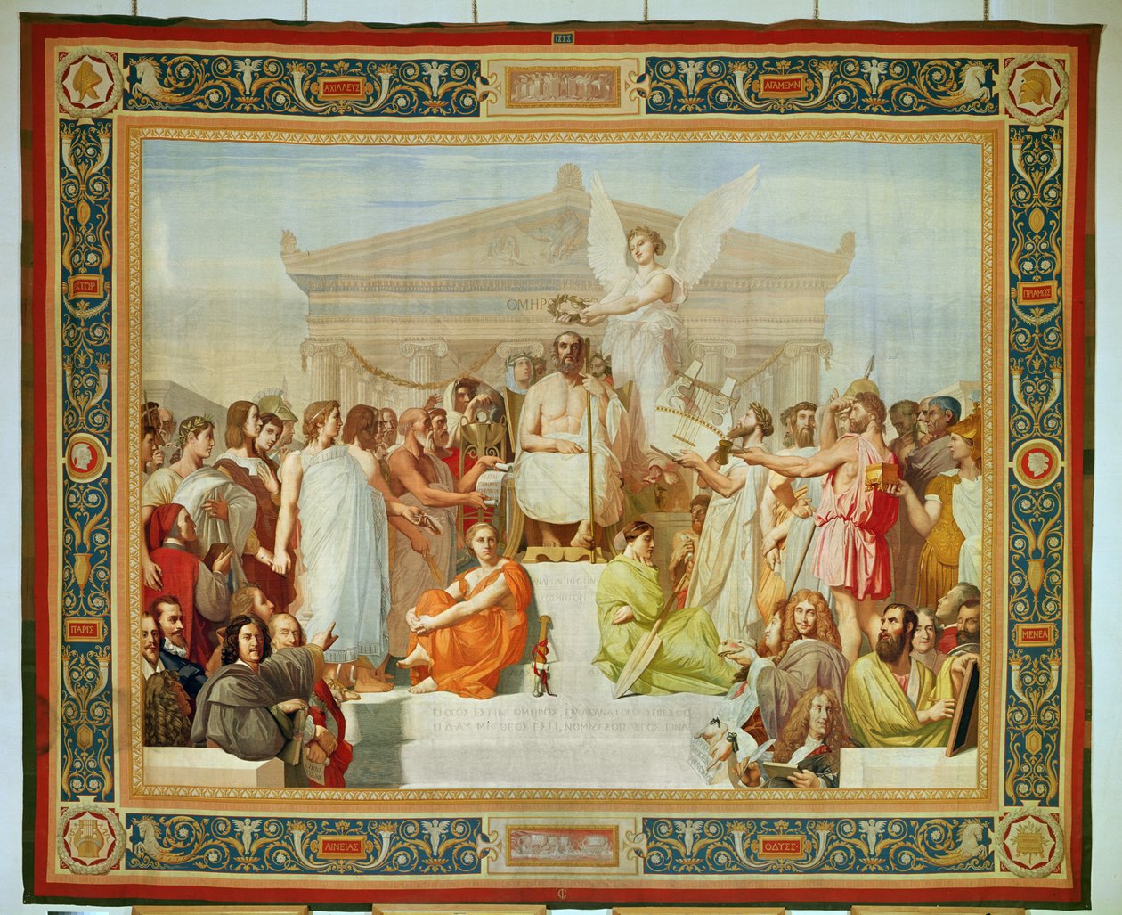 Pocta Homerovi (tapisérie) od Jean Auguste Dominique Ingres