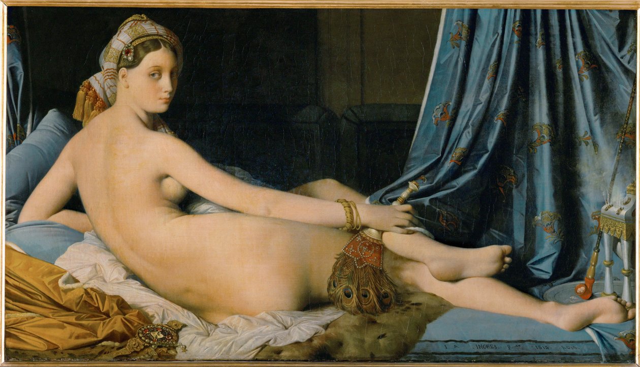 La Grande Odalisque - Velká Odalisque ... od Jean Auguste Dominique Ingres