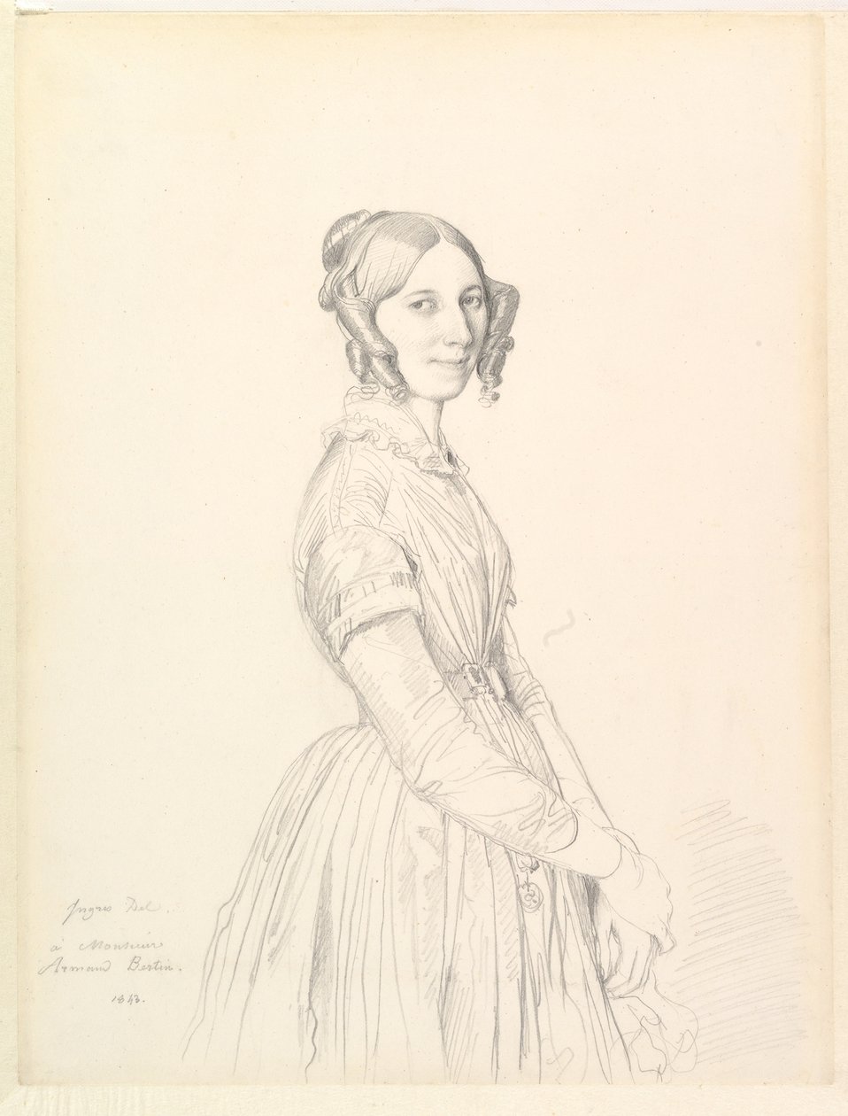 Madame Armand Bertin, rozená Marie-Anne-Cécile Dollfuss od Jean Auguste Dominique Ingres